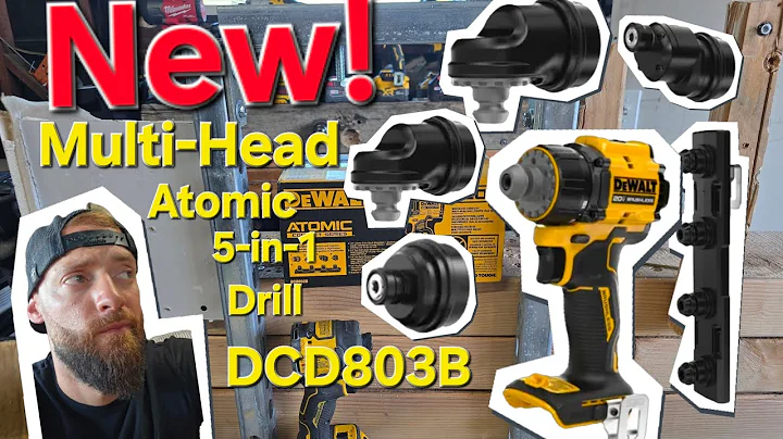 New Dewalt DCD803B Multi-Head Drill Driver (5-In-1)! With 1.7 and 3.5 Powerstack Batteries! M12 is 😢