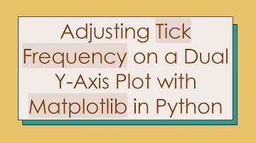 Adjusting Tick Frequency on a Dual Y-Axis Plot with Matplotlib in Python