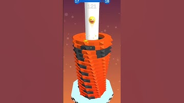 Stack Ball Game new viral gameplay video level 17 to 18 #gaming #shorts #short