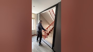 Folding partitions for stairs require no drilling and can be installed in less than ten minutes.