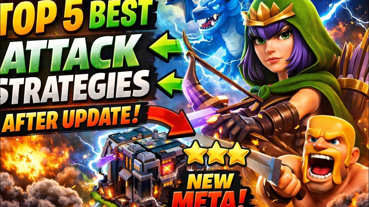 Top 5 BEST Attack Strategies After the Update in Clash of Clans