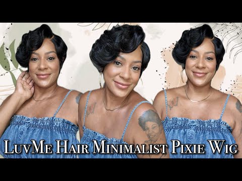 NEW LuvMe Hair Roll Curl Pixie Wig Review | Easy Wear & Go Glueless Wig