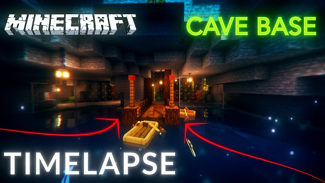 Minecraft cave base timelapse #minecraft #timelapse - YouTube