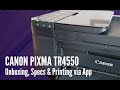 Canon PIXMA TR4550 Quick Unboxing, Specs & Printing via App