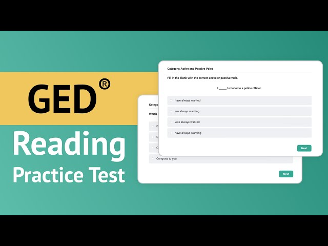 GED RLA Reading Practice Test (2023) | Every Answer Explained! class=