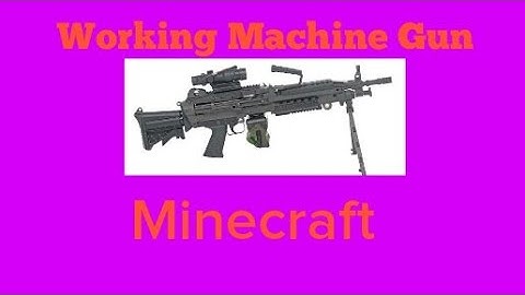 How to make a working machine gun on minecraft (No mod/Addon) [TUTORIAL]