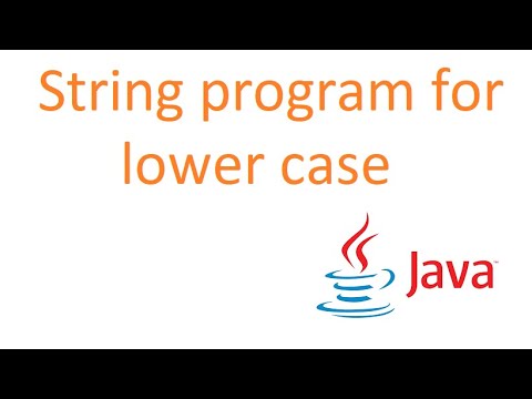 java program for string toLowerCase method