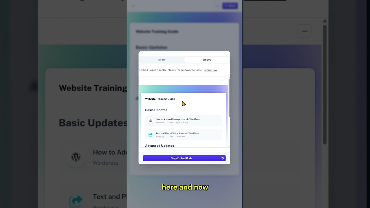 How to Add a Training Guide Page to Your WordPress Sites for Your Clients