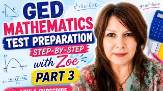 GED Math Test Preparation, part 3￼