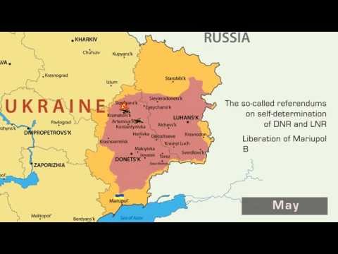 Ukraine. ATO. Map.