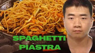 spaghetti alla piastra con verdura