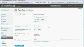WordPress Lesson 3b Settings