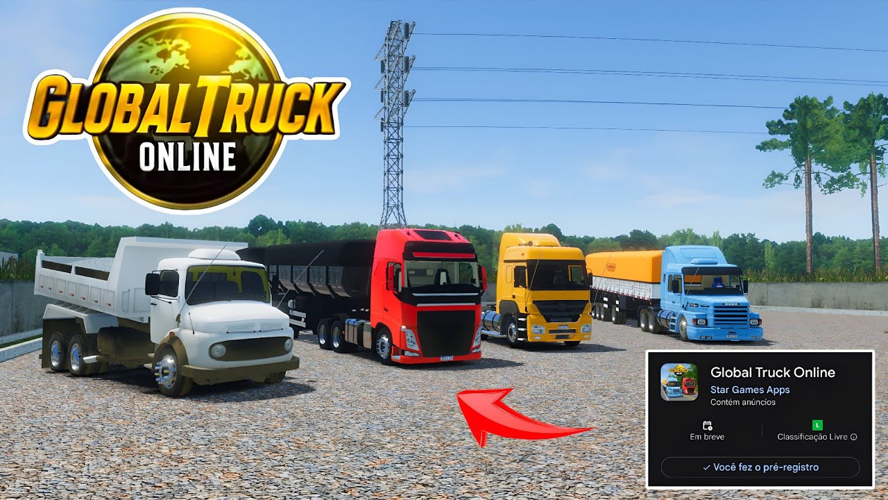 LANÇOU GLOBAL TRUCK ONLINE! PRÉ - REGISTRO NOVO JOGO DE CAMINHÃO COM ...