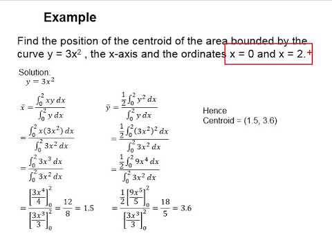 5.6 Centroid of a plane figure