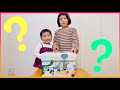 箱の中身は何だろな・・・？姉妹とママで開封していくよ