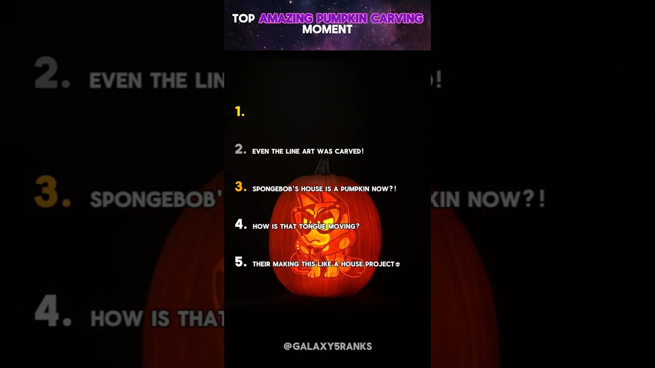 Ranking Top Amazing Pumpkin Carving Moments 