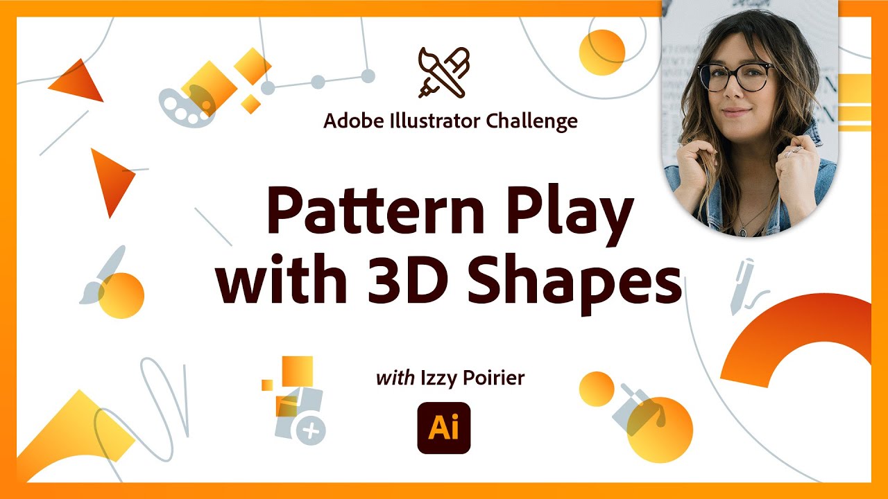Pattern Play with 3D Shapes | Illustrator Challenge - YouTube