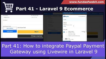 Laravel 9 Ecom - Part 41: How to integrate PayPal payment gateway | PayPal Smart Buttons checkout
