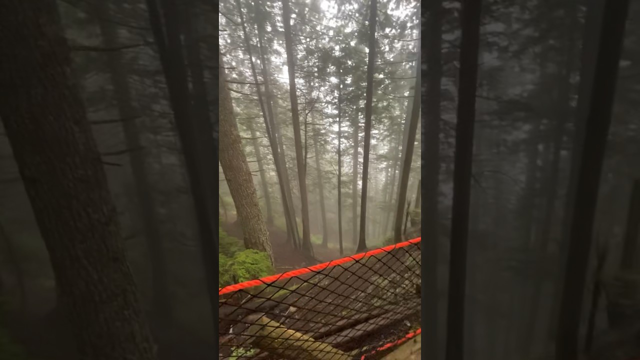 hiking on foggy mountains