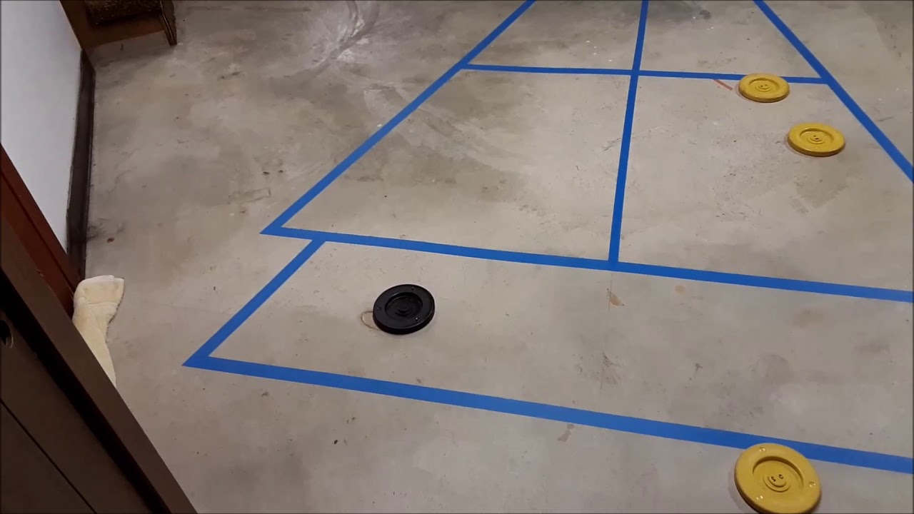 Shuffleboard Demo of our basement court YouTube