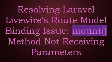 Resolving Laravel Livewire