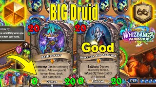 The Most Crazy Druid Interaction I've Seen With Big Druid At Whizbang's Workshop | Hearthstone