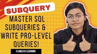 Master SQL Subqueries: Single Row, Multi-Row, Correlated,Nested & More