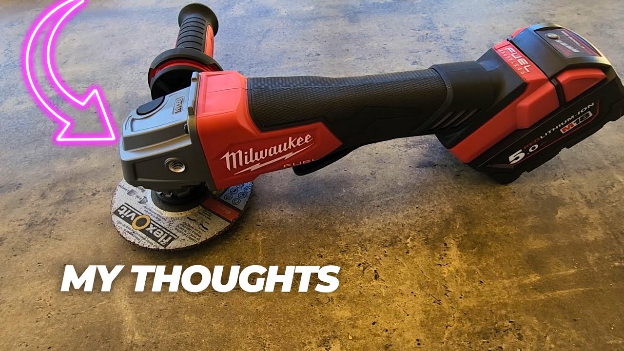 Milwaukee 2888-20 M18 Fuel 4-1/2 inch / 5 inch Variable Speed Braking Grinder, Paddle Switch No-Lock