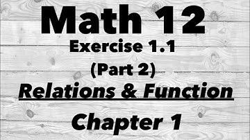 Exercise -1.1(part 2)- 12th class -  ( Relations and Functions ) - NCERT Math IIVIDYA HUBI solution
