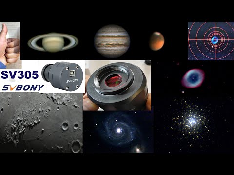 SVBONY sv305 Astronomy Camera for telescope. Review. Astrophoto of the moon, planets and stars