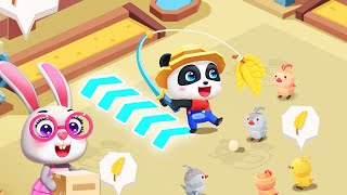 Little Panda's Town: My Farm - Drive Awesome Farm Vehicles - BabyBus Game Video screenshot 3