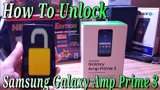 How To Unlock Samsung Galaxy Amp Prime 3 To Any GSM Carrier Fast Easy Step By Step