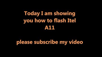 How to flash Itel A11 100% done