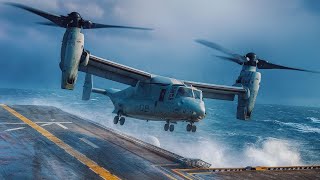 MV-22 Osprey Conducts Insane Operations on HMAS Canberra During RIMPAC Training