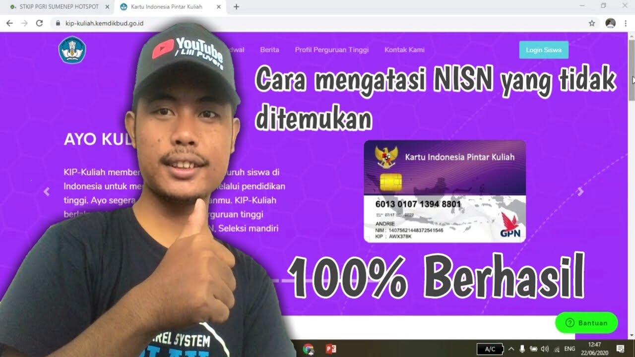 Cara mengatasi NISN yang tidak ditemukan | Daftar KIP kuliah - Part 2
