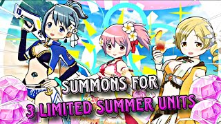 Can I Get All 3 Limited Summer Units with 60k  Gems? 🙌✨ | Puella Magi MADOKA MAGICA MAGIA EXEDRA