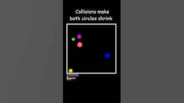 Two new circles join the arena 🟦🟪 #satisfying #challenge #relaxing #simulation #coding #circle