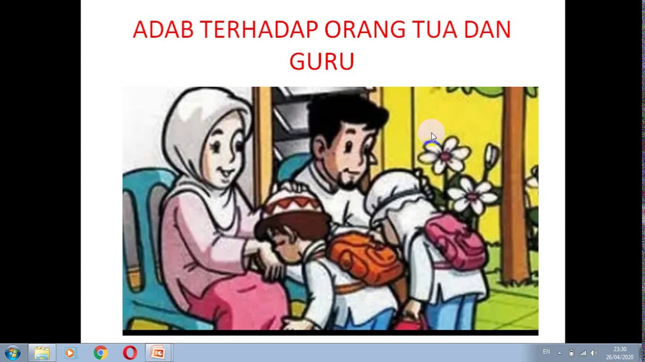 Materi Adab  terhadap  Orang Tua Guru  YouTube