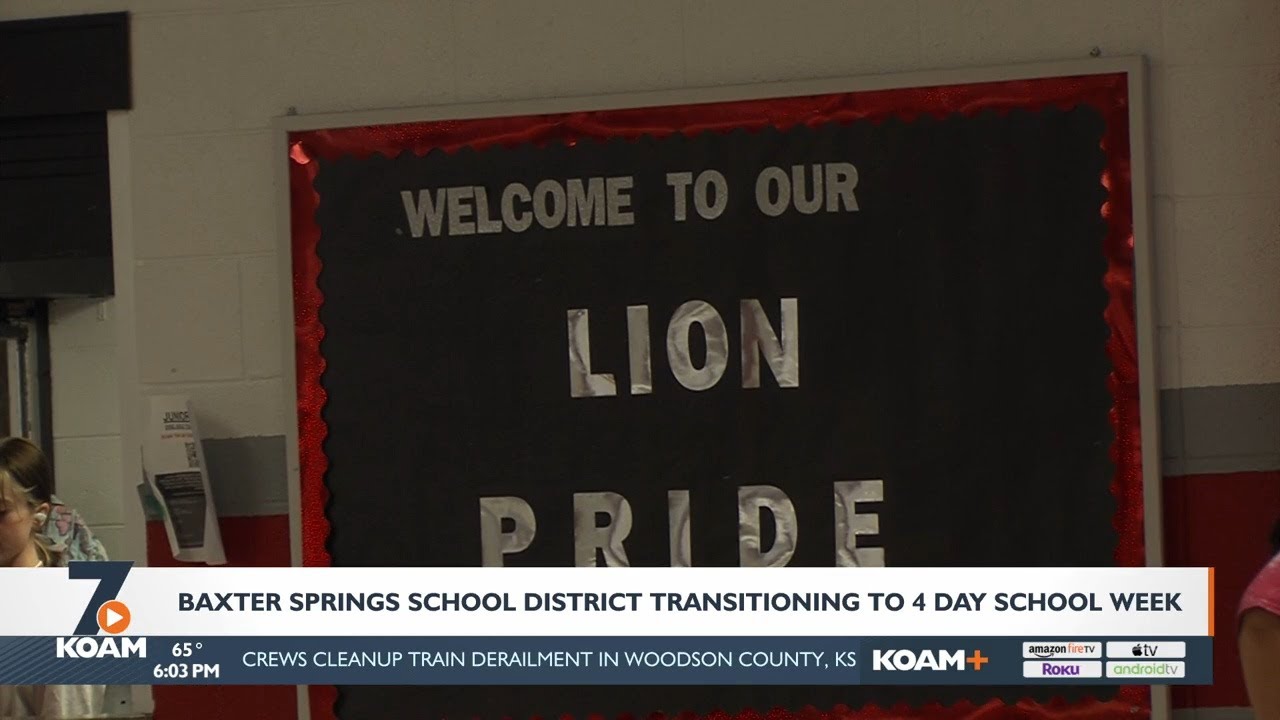 Baxter Springs School District Transitioning To 4 Day School Week YouTube