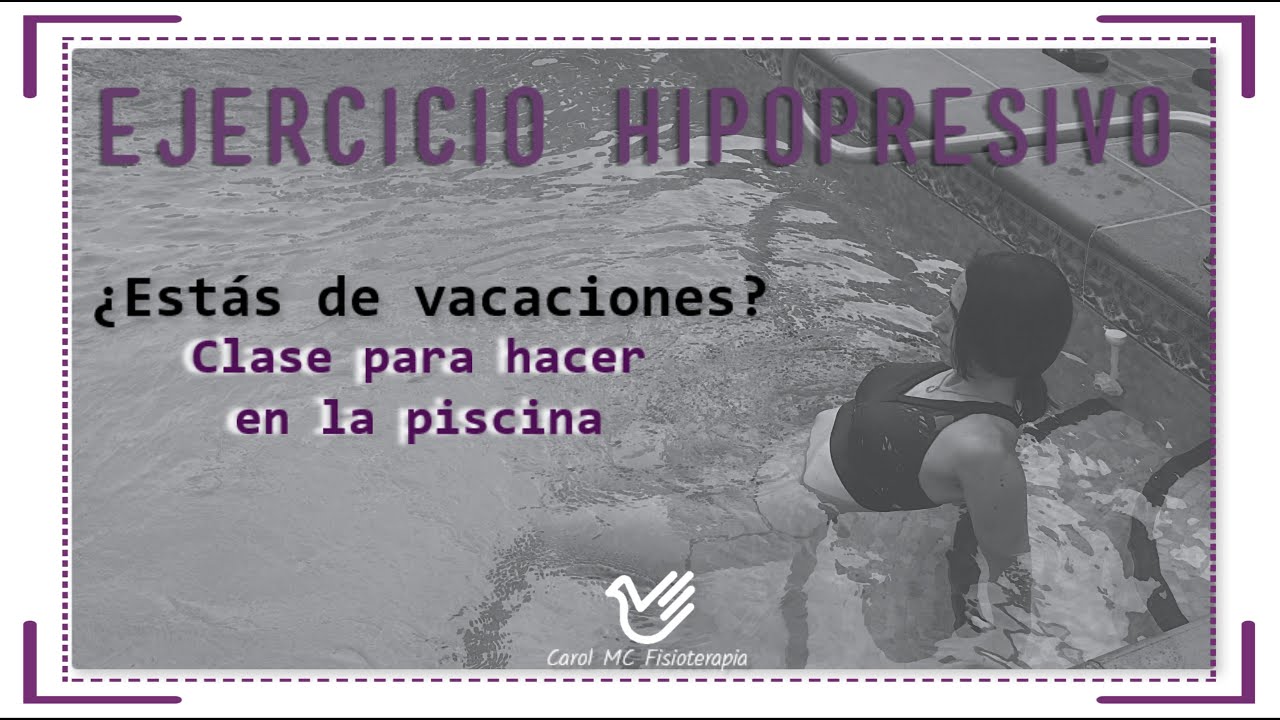 Hipopresivos: CLASE para hacer en la PISCINA