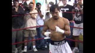 Manny Pacquiao Workout in his prime - esnews boxing