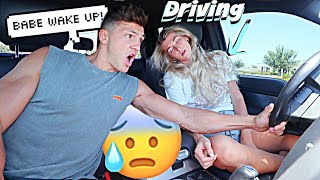 PASSING OUT WHILE DRIVING PRANK ON HUSBAND!!