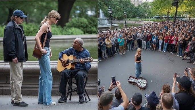 Taylor Swift BUSKS in Central Park — Makes $50,000 for Street Performer Fund  - YouTube