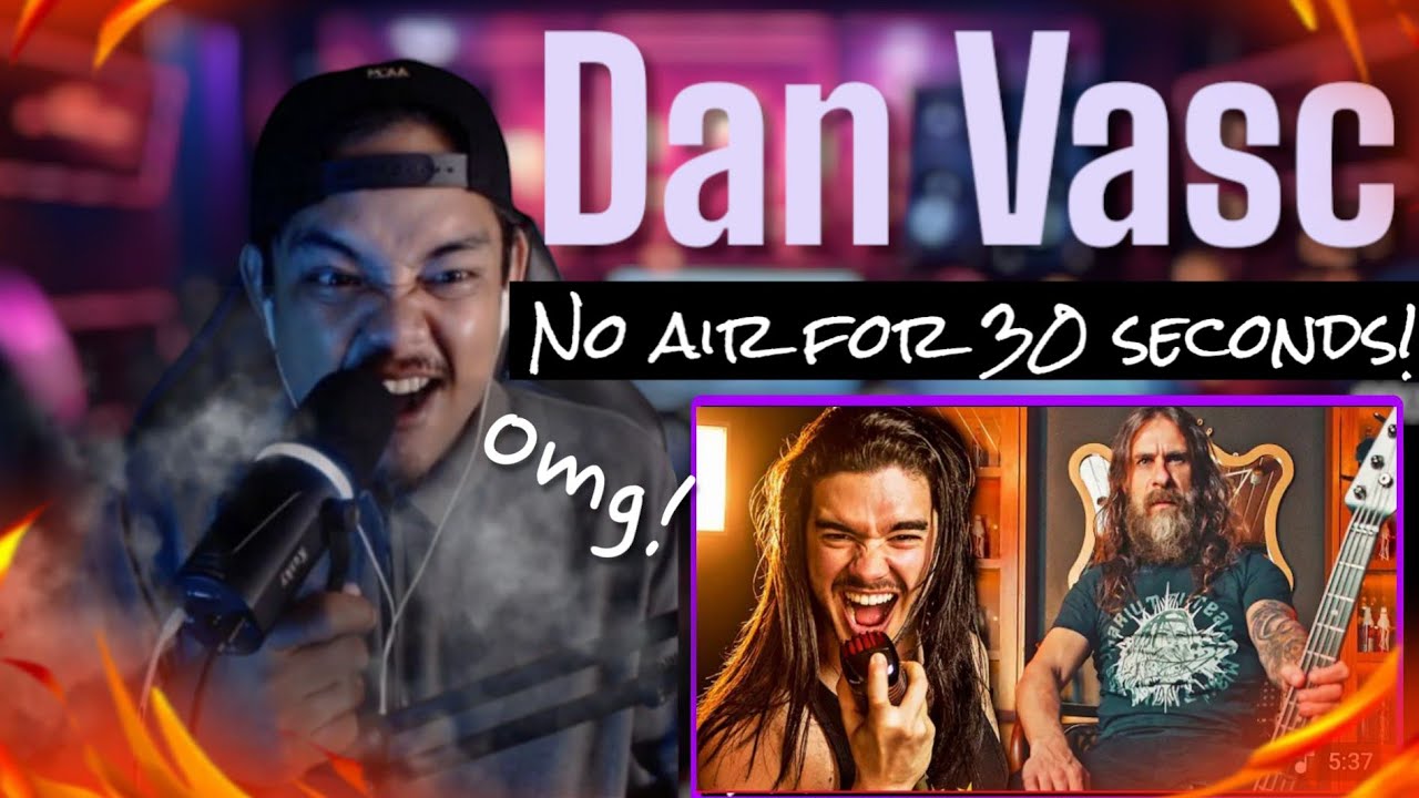Vocalist Reacts - Dan Vasc – Black Wind, Fire and Steel | AWESOME!