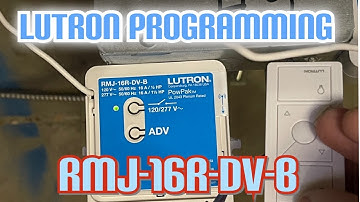 LUTRON  RMJ 16R DV B  Programming