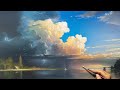 Acrylic painting outing thunderstorm artist  viktor yushkevich 112 photos 2022