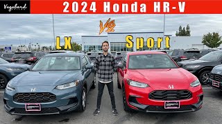 2024 Honda HR-V LX vs 2024 Honda HR-V Sport