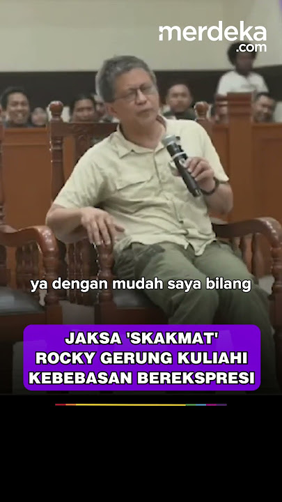 JAKSA 'SKAKMAT' ROCKY GERUNG KULIAHI KEBEBASAN BEREKSPRESI
