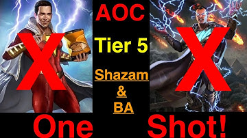 AOC H1-T5 | Shazam & BA One Shot | Injustice 2 Mobile