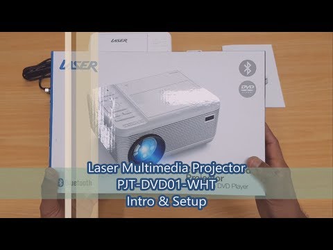 Laser Multimedia Projector PJT-DVD01-WHT Intro & Setup
